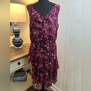 Floral Ruffled Chaus Dress - Size 10 - NWT